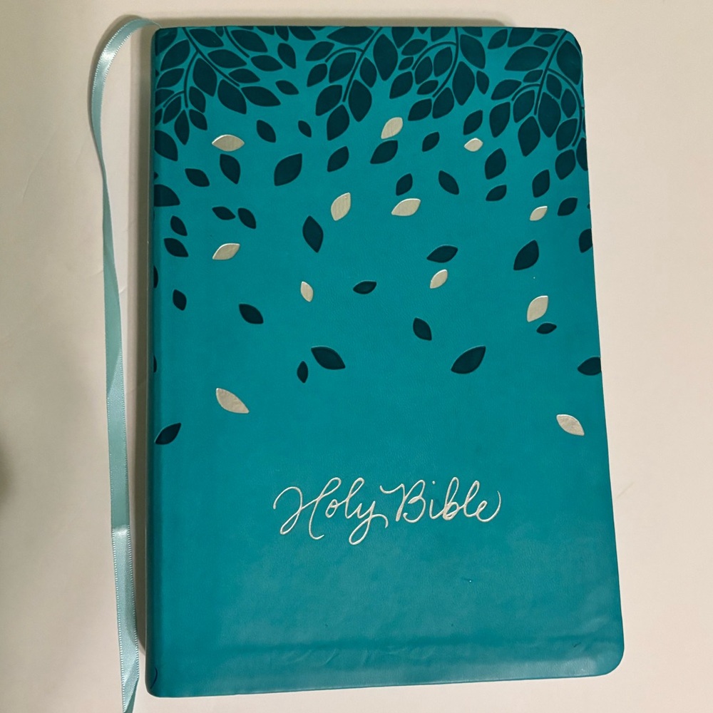 NIV Giant Print Bible with Indexing 13.5-pt Font Turquoise Blue